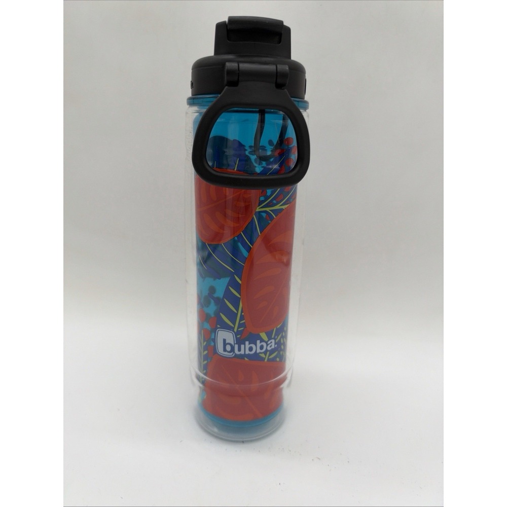 BUBBA Flo Duo Insulated 24oz Plastic Water Bottle Sipper Tropical No Straw